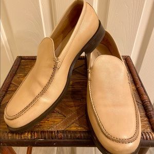 Banana Republic tan loafers. Size 10.5 Made in Italy.